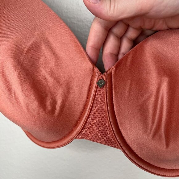 Chantelle Womens Norah Chic Comfort Flex Peach T-Shirt Bra 38F 16m6 - Picture 5 of 9